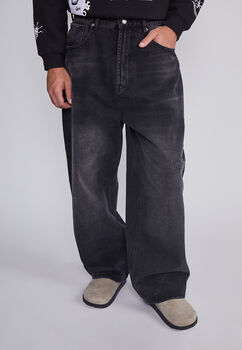 Jeans Hombre Super Baggy Negro Sioux